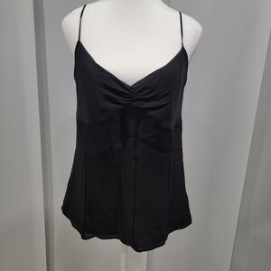 Express Black Satin Spaghetti-Strap Cami